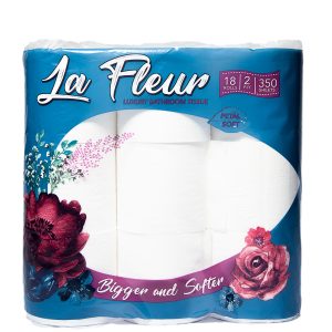 Le Flour bathroom tissues 18roll per pack.