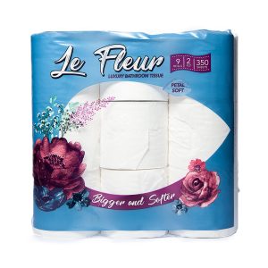 Le Flour bathroom tissues 9roll per pack.